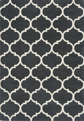 Albany Ogee Charcoal Rug for Bedroom & Livingroom 160x230cm