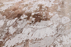 Premium Aurora Abstract Marble Effect Copper Rug – Modern Living Room Rug