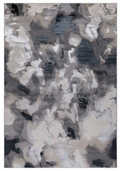 Premium Aurora Claudia Metallic Black Rug VE09 – Luxury Modern Rug for Living Room & Bedroom