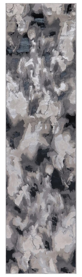 Premium Aurora Claudia Metallic Black Rug VE09 – Luxury Modern Rug for Living Room & Bedroom