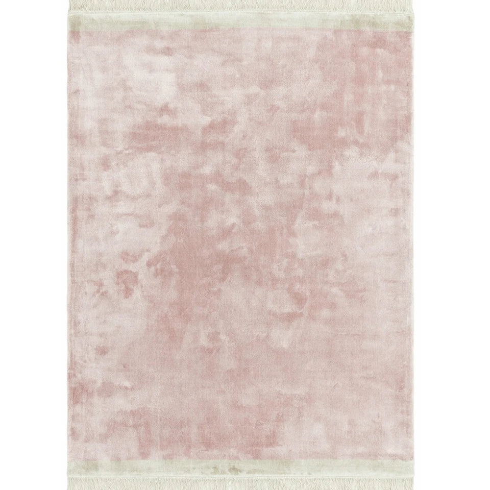 Premium Elgin Pink Rug 160x230cm – Hand-Woven Viscose Rug for Bedroom & Living Room