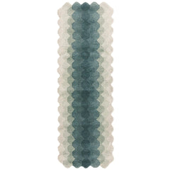 Premium Hive Teal Rug 66x200cm – Luxury Hallway Runner