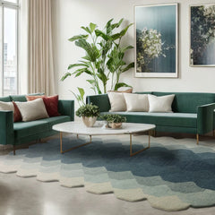 Premium Hive Teal Rug 66x200cm – Luxury Hallway Runner