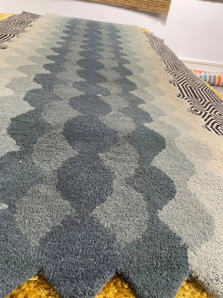 Premium Hive Teal Rug 66x200cm – Luxury Hallway Runner