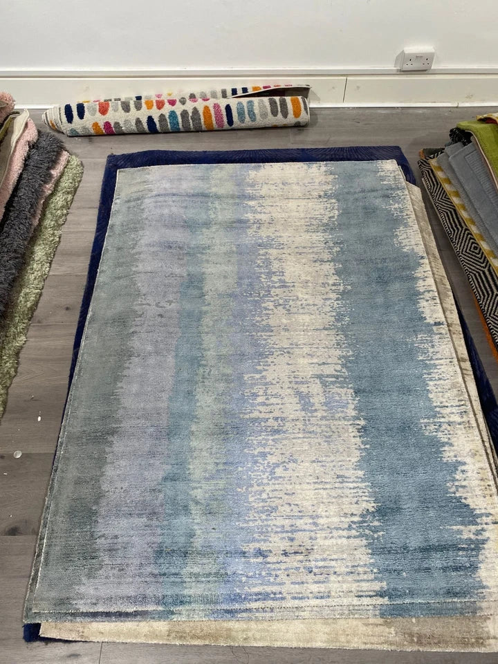 Premium Juno Aquamarine Rug 120x170cm | Hand Woven for Living Room & Bedroom