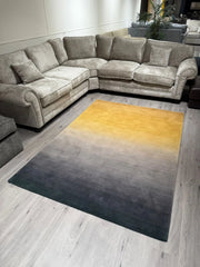Premium Ombre Wool Mustard Rug 160x230cm – Hand-Tufted Luxury Rug