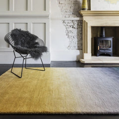 Premium Ombre Wool Mustard Rug 160x230cm – Hand-Tufted Luxury Rug
