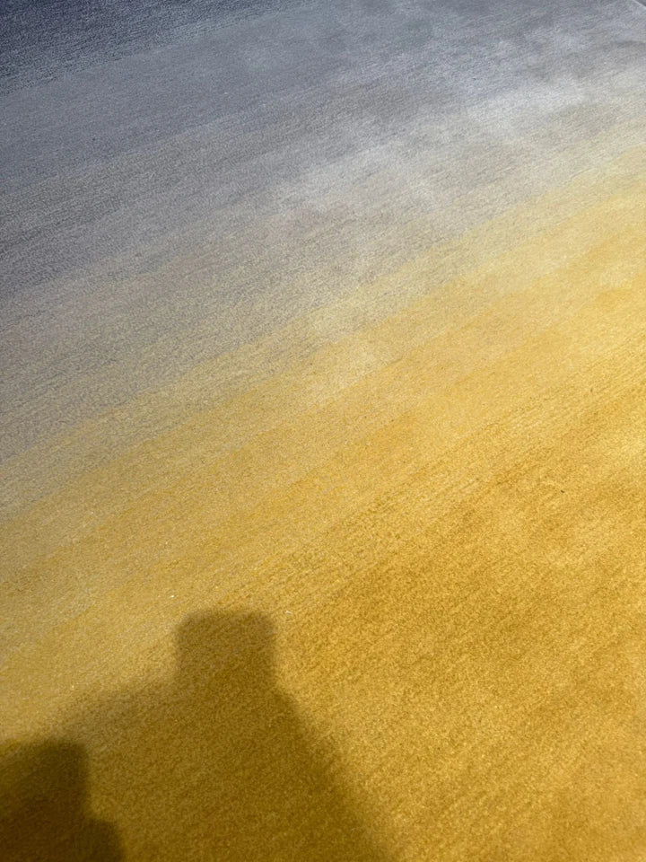Premium Ombre Wool Mustard Rug 160x230cm – Hand-Tufted Luxury Rug