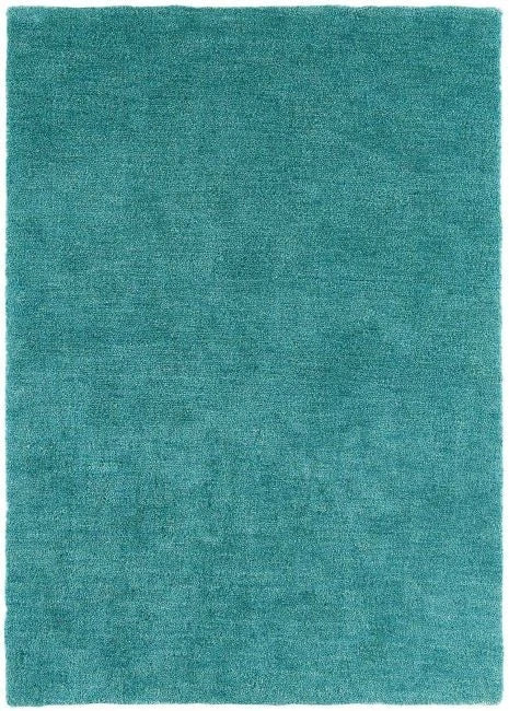 Premium Soft Plain Tula Blue Rug 160x230cm | Hand Woven for Living Room & Bedroom
