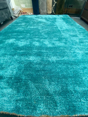 Premium Soft Plain Tula Blue Rug 160x230cm | Hand Woven for Living Room & Bedroom