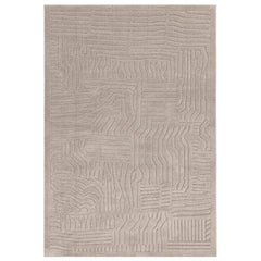 Premium Valley Natural Route Rug 160x230cm – 3D Carved Pattern