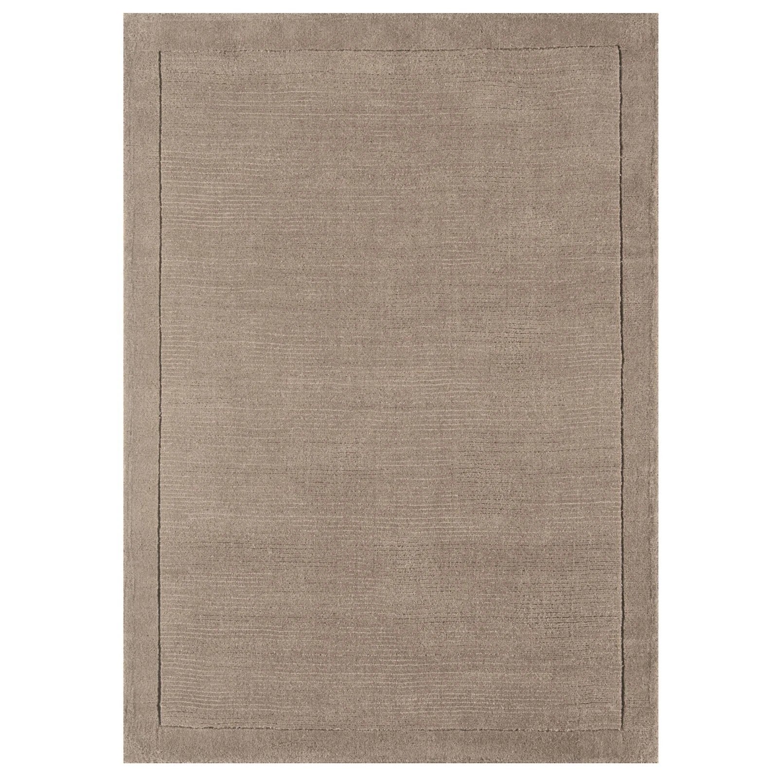Premium York Taupe Hand Woven Wool Rug 80x150cm – Durable & Stylish Rug by Home Furniture UK (RRP £240)