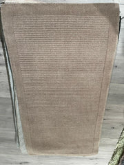 Premium York Taupe Hand Woven Wool Rug 80x150cm – Durable & Stylish Rug by Home Furniture UK (RRP £240)