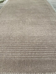 Premium York Taupe Hand Woven Wool Rug 80x150cm – Durable & Stylish Rug by Home Furniture UK (RRP £240)