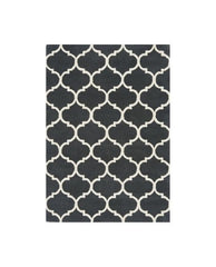 Albany Ogee Charcoal Rug for Bedroom & Livingroom 160x230cm