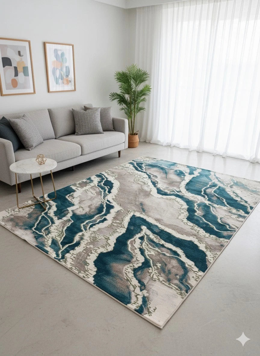 Green Verozzi Contemporary Rug Modren 160x230cm, Bedroom Livingroom Asia