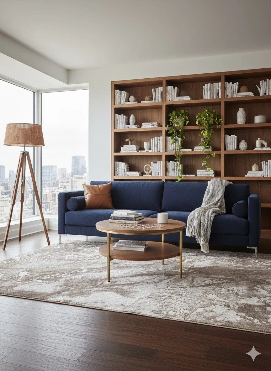 Brown Rug Carpet 120x170cm, Modern M&S Chic Bedroom & Living Room By Asia