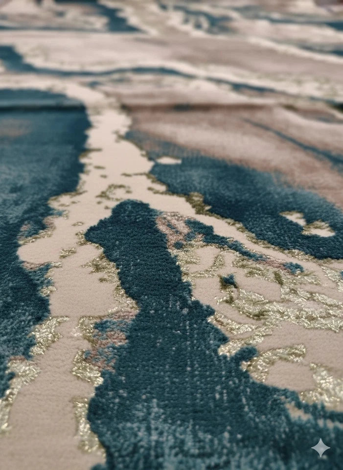 Green Verozzi Contemporary Rug Modren 160x230cm, Bedroom Livingroom Asia