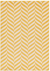 Muse Yellow Chevron Contemporary Rug 80x150cm Premium Living Room Asiatic