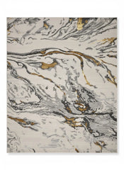 Aurora Rug Gold Ochre Mustard Abstract Metallic High Shine Living Room